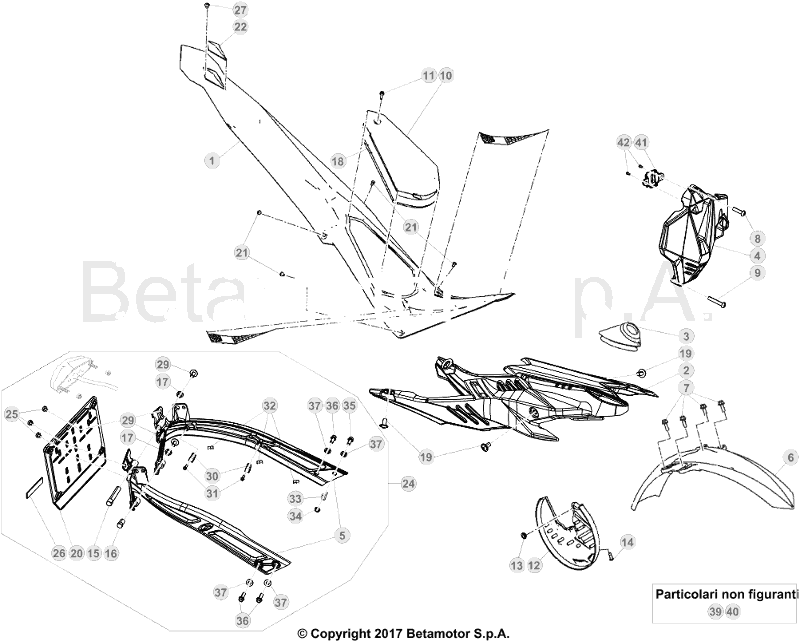 43 PLASTIC ACCESSORIES/SEAT/TANK