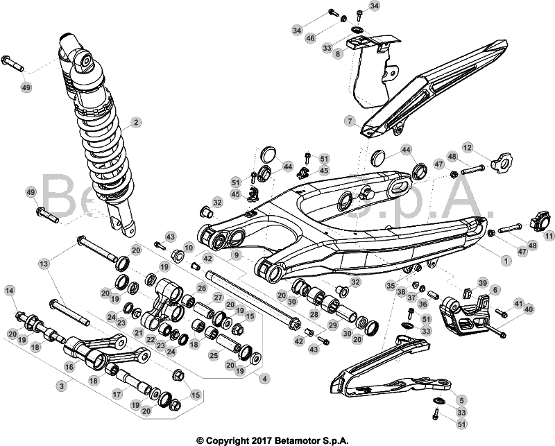 33 SWING ARM/REAR SUSPENSION