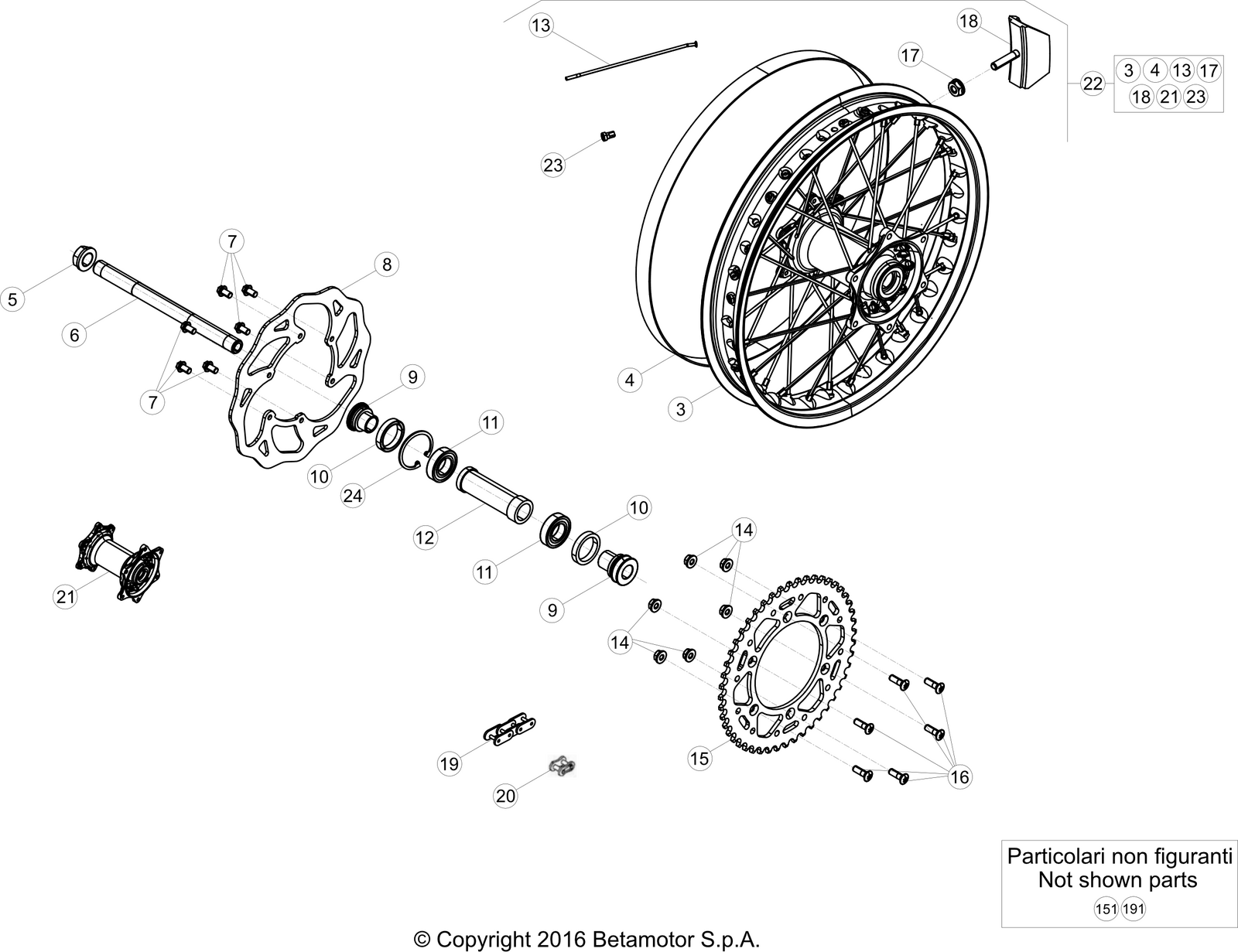 42 REAR WHEEL - Beta Genuine