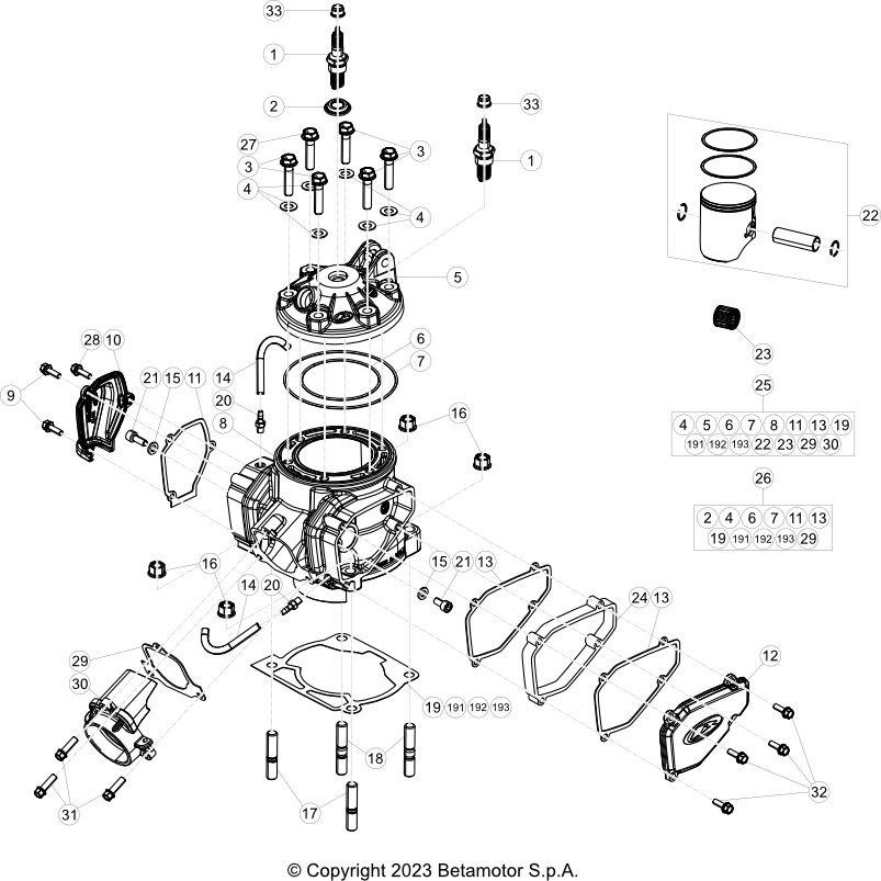 11 CYLINDER/CYLINDER HEAD/VALVETRAIN - Beta Genuine