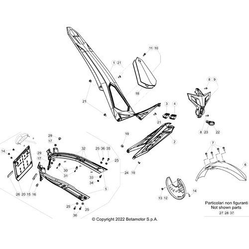 43 PLASTIC ACCESSORIES/SEAT/TANK