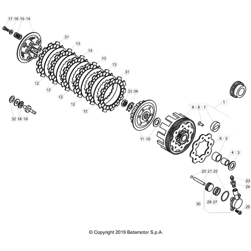 03 PRIMARY GEAR CPL./CLUTCH