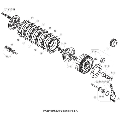 03 PRIMARY GEAR CPL./CLUTCH