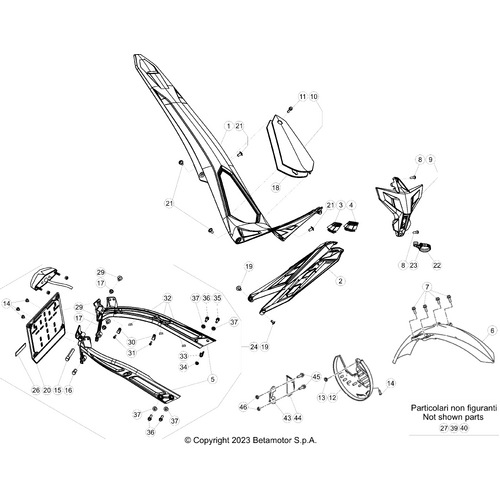 43 PLASTIC ACCESSORIES/SEAT/TANK