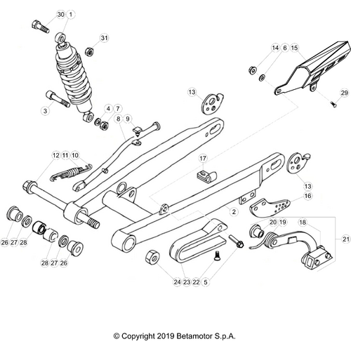 33 SWING ARM/REAR SUSPENSION