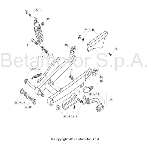 33 SWING ARM/REAR SUSPENSION