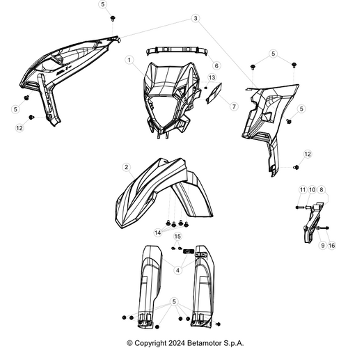 43 PLASTIC ACCESSORIES/SEAT/TANK