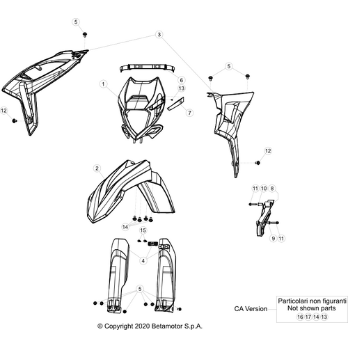 43 PLASTIC ACCESSORIES/SEAT/TANK