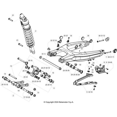 33 SWING ARM/REAR SUSPENSION