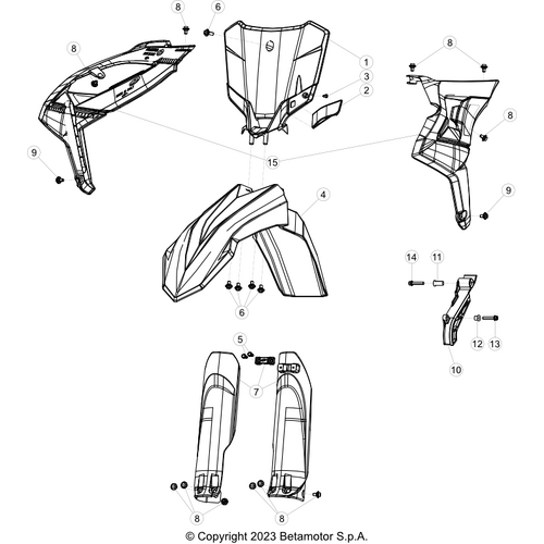 43 PLASTIC ACCESSORIES/SEAT/TANK